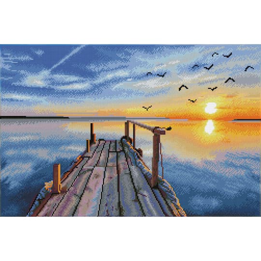Diamond Dotz® Sunset Jetty Diamond Painting Artwork Kit